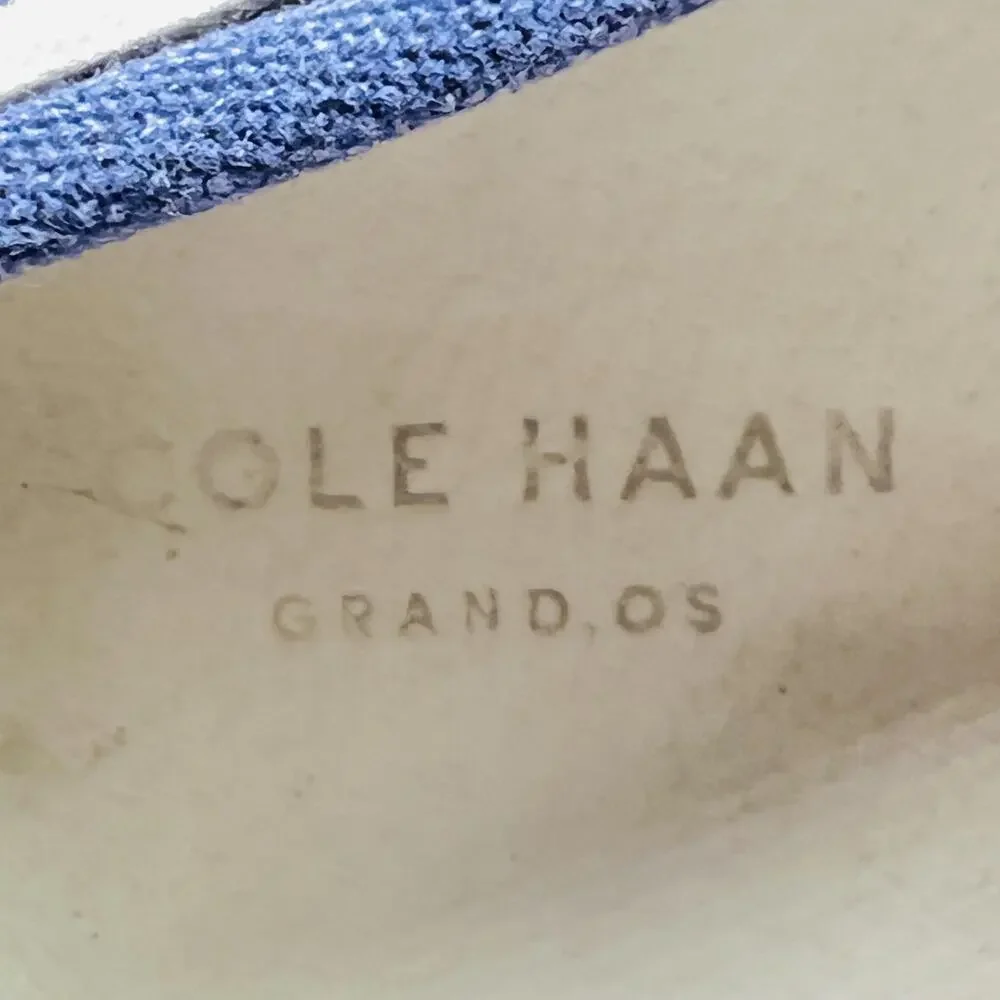 Cole Haan Shoes Mens 10.5 Blue Canvas Grand OS Boat Moc Loafers Casual Comfort